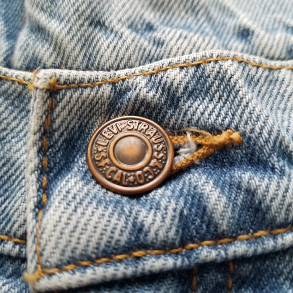 🚫SOLD🚫Levi's▪︎Vintage OrangeTab 967 Denim Shorts - Picture 2 of 14